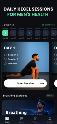 Kegel Trainer: Men's Health iPhone screenshot