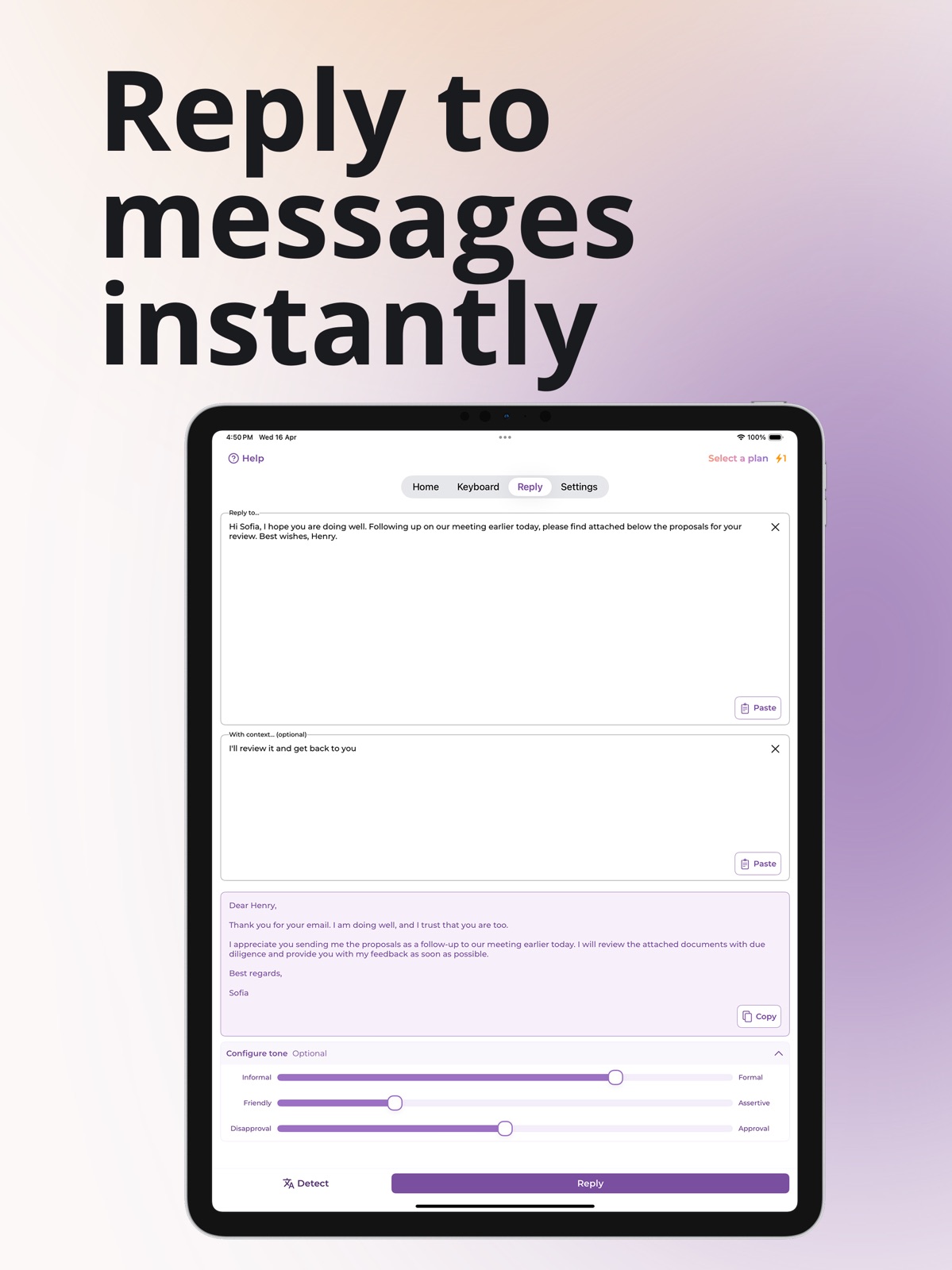 ParagraphAI: Writer & Keyboard ipad screenshot 3