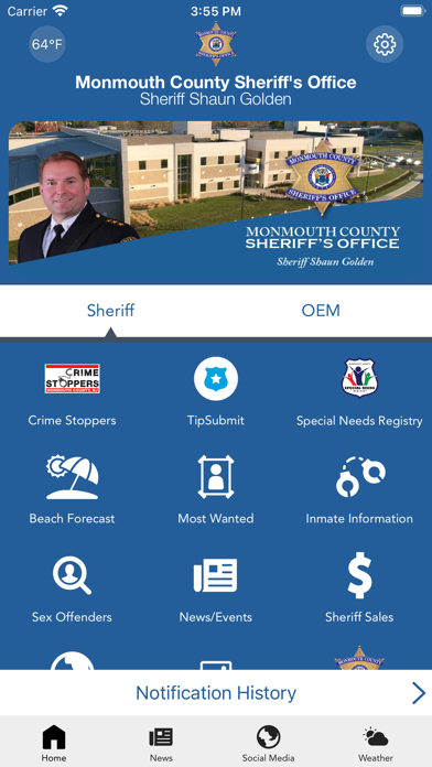 Monmouth County Sheriff Screenshot