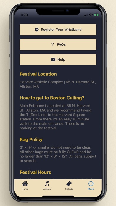 Boston Calling Music Festival Screenshot