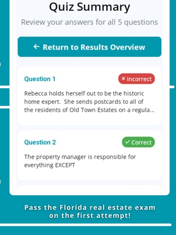 Real Estate Exam Prep Florida ipad screenshot 4