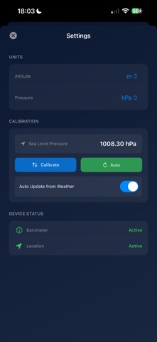 No Ads Barometric Altimeter Screenshot 2 of 2