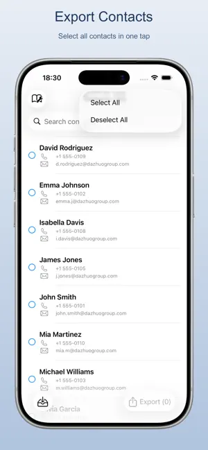 Contact Backup:Import & Export screenshot 1