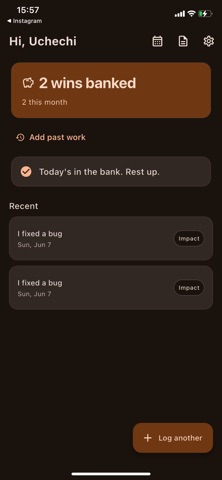 Career Receipts: Work Log Screenshot 1 of 4