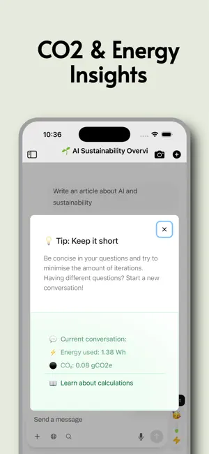 GreenPT - Sustainable AI Chat screenshot 4