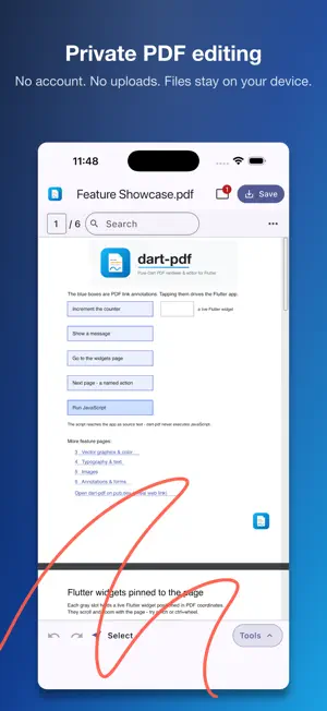 DartPDF screenshot 1