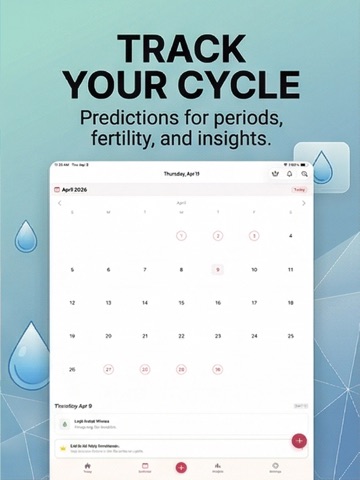 Period Tracker: Clasia Cycle iPad screenshot