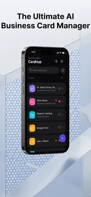CardHub: Business Card Scanner screenshot 1