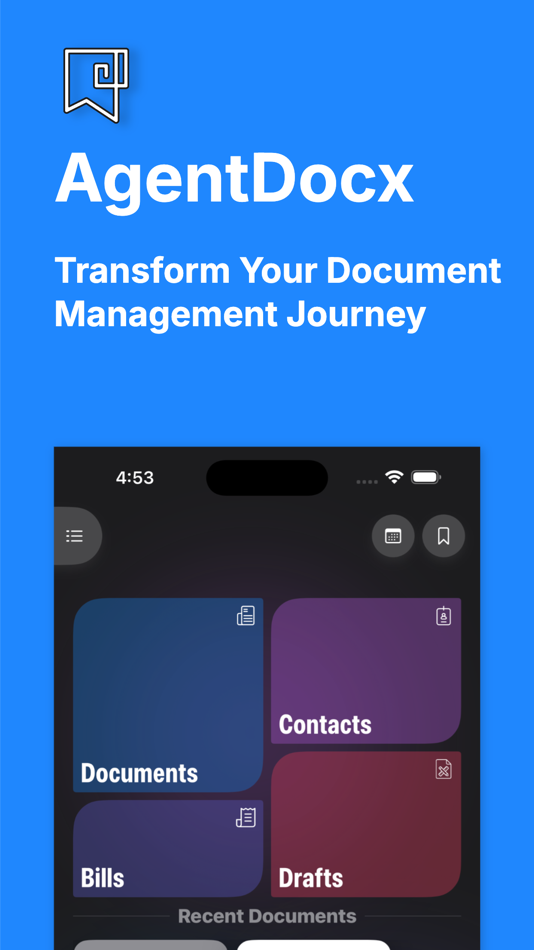 #1. AgentDocx:OCR PDF Docs Scanner (iOS) By: Mrigank Gupta