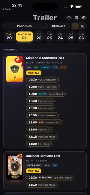 Trailer – cinemas & films screenshot 2