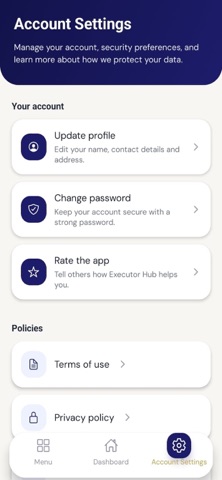 Executor Hub Partner Screenshot 6 of 7