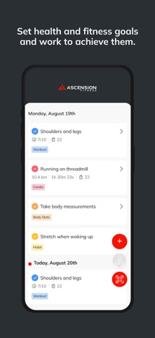 Ascension Fitness App screenshot