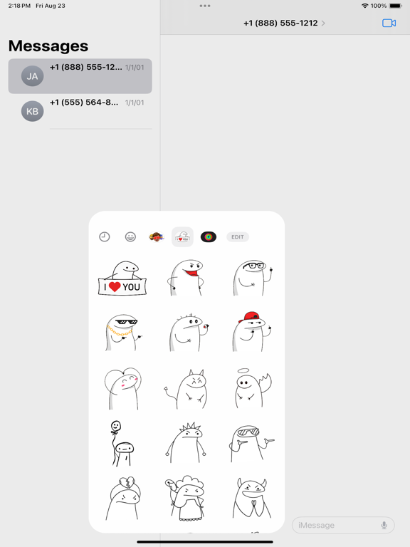 Screenshot #4 pour Flork Stickers Pack