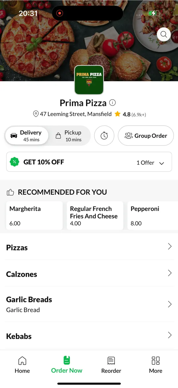 Screenshot #2 pour Prima Pizza.