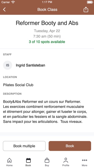 Pilates Social Club Screenshot