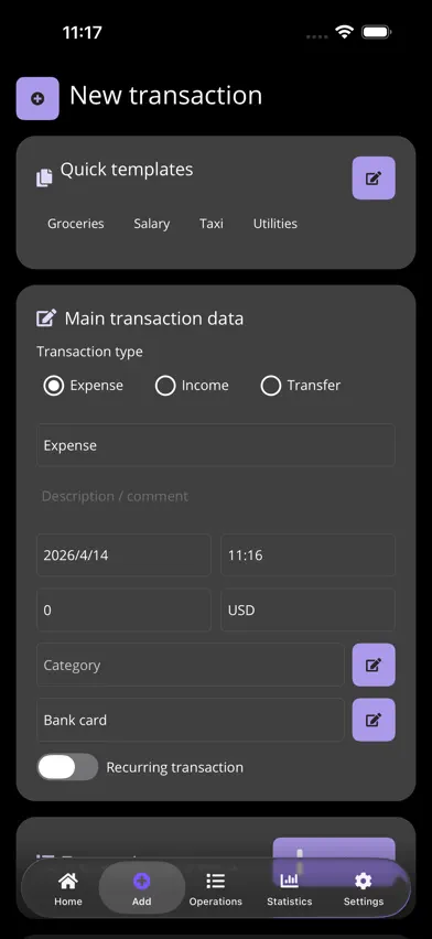 Money Manager Simple screenshot 2