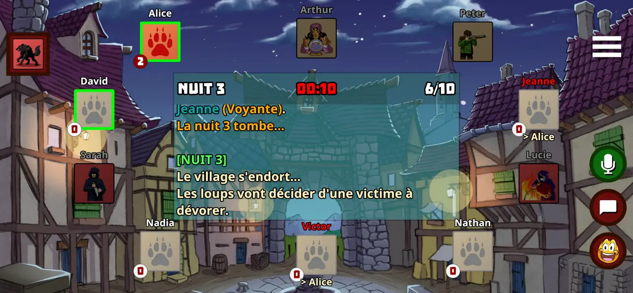 Screenshot #2 pour Loups-Garous en ligne