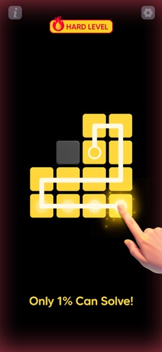 Single Line Block Fill Puzzle screenshot