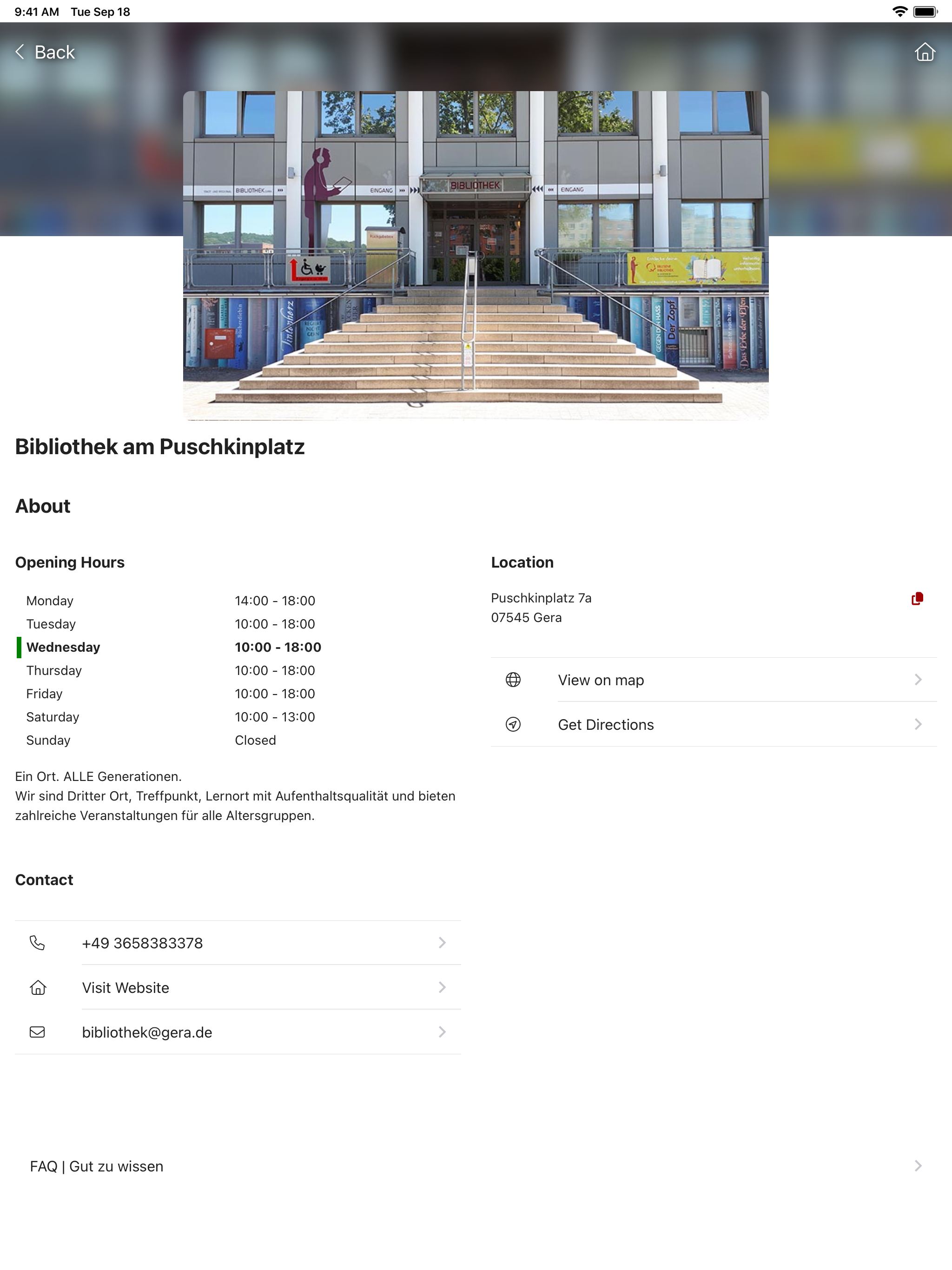 Bibliothek Gera screenshot 12