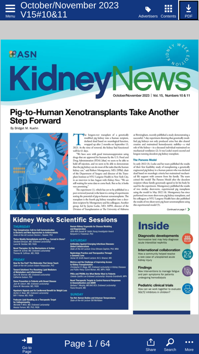 ASN Kidney News Screenshot