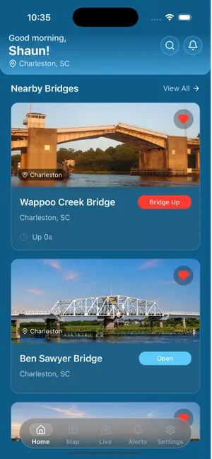 Charleston BridgeWatch screenshot 1