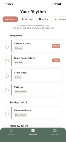 Home Rhythm: Chore Tracker iPhone screenshot
