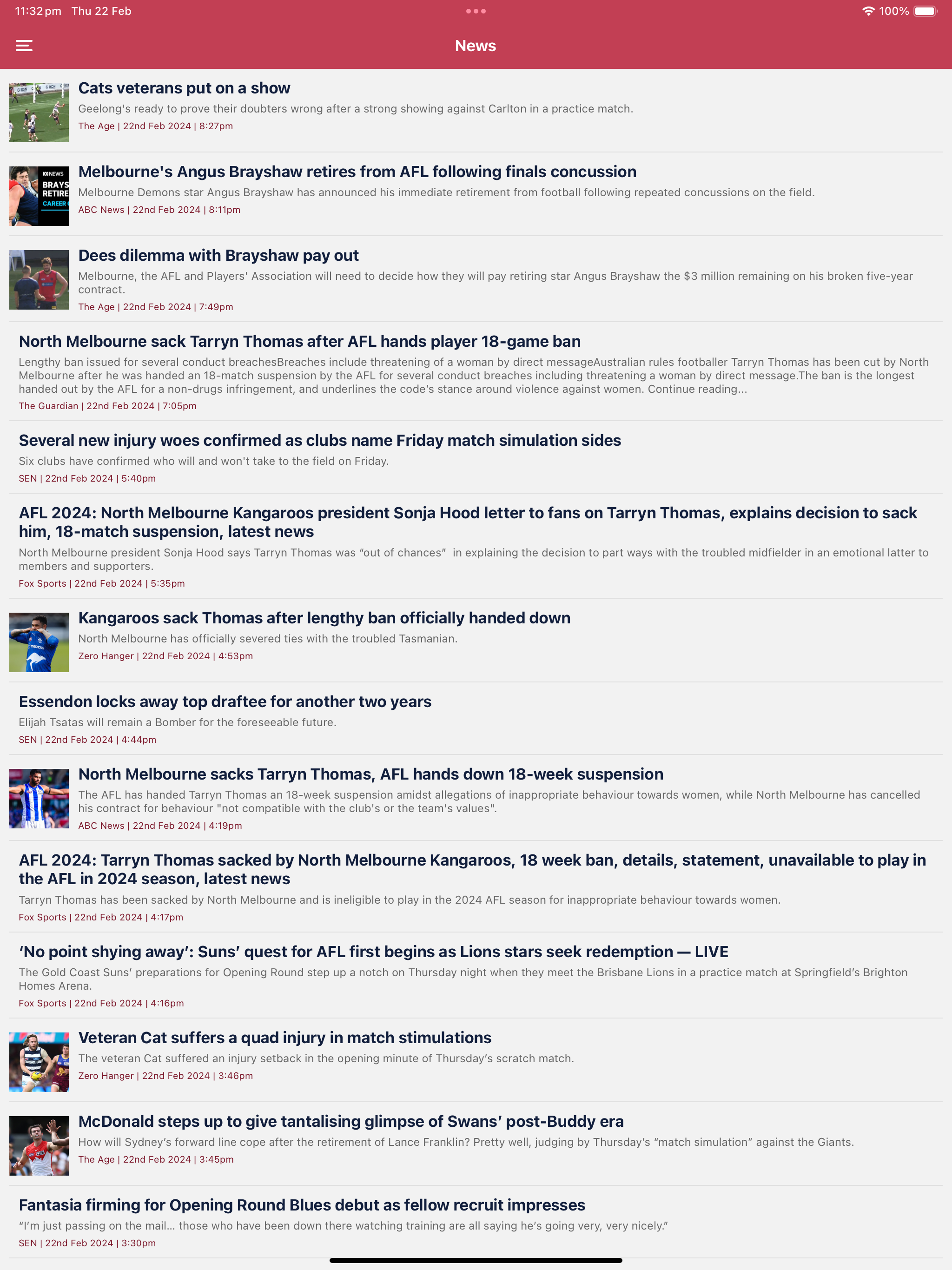 Footyinfo - Live AFL Scores