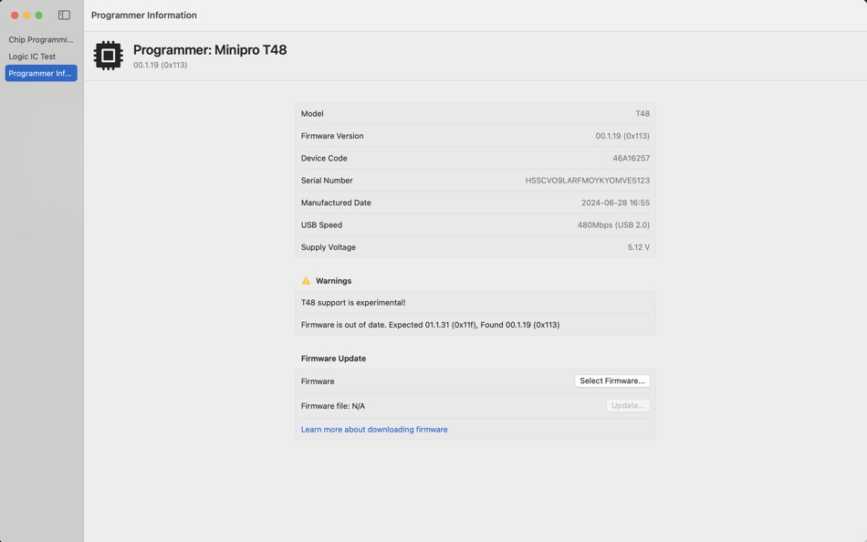 #3. Visual Minipro (macOS) Bởi: Pawel Kadluczka