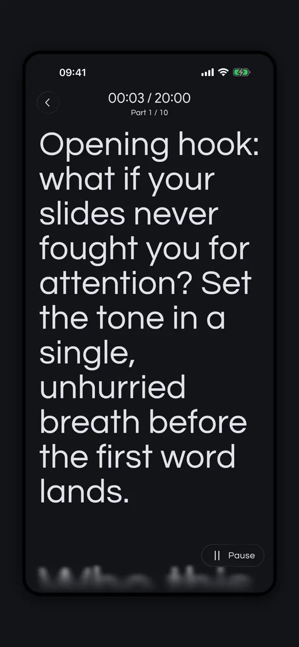 Screenshot #3 pour Cue - Speaker Notes