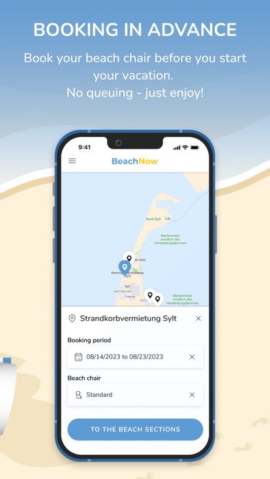 BeachNow App Screenshot