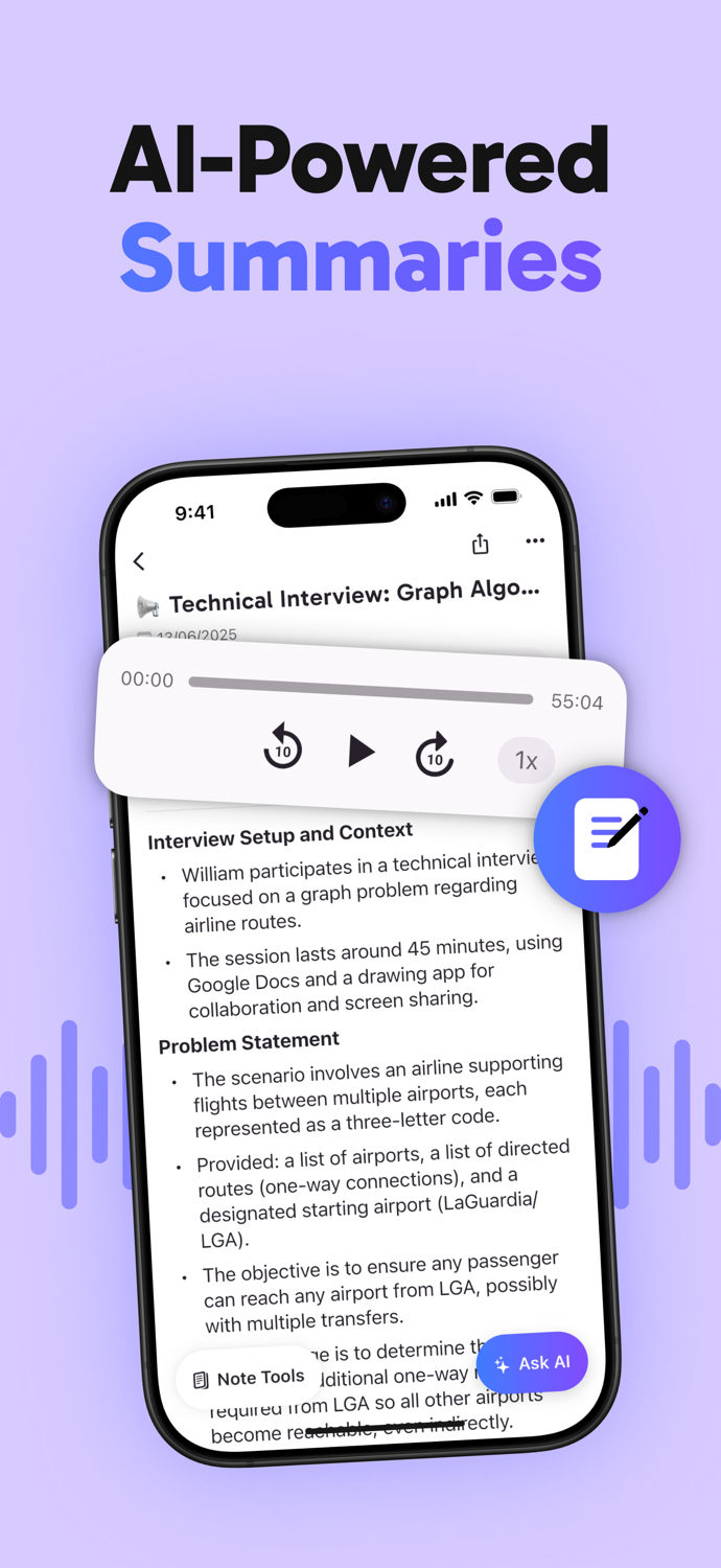 Smart AI Note Taker CraftNote