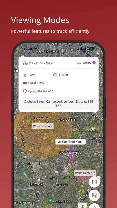SafeTag Tracking Screenshot
