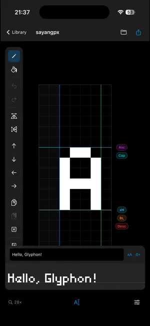 Glyphon screenshot 3