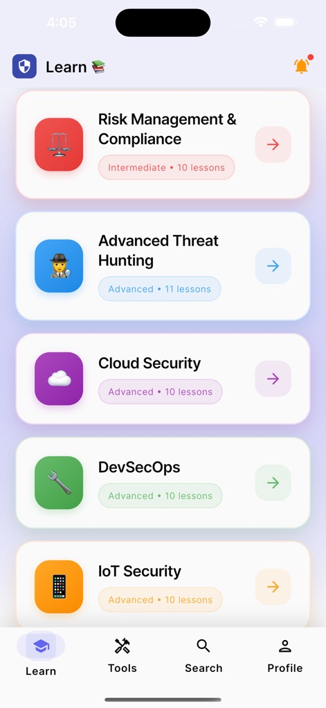 Learn Cybersecurity + Tools - Education App | MWM