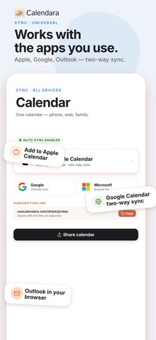 Calendara: Family Organizer iPhone screenshot