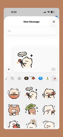Little Bear Chat Sticker cute screenshot