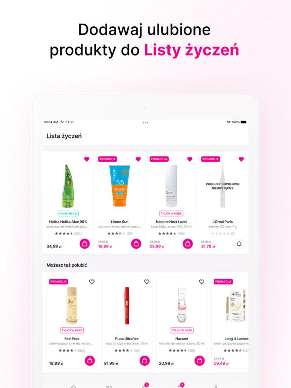 hebe - zdrowie i piękno iPad screenshot 6 - Shopping app