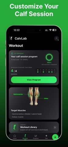 CalvLab: Calf Workout Planner Screenshot 8 of 9