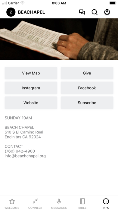 Beach Chapel iPhone screenshot 4 - Lifestyle app