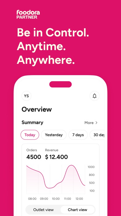 foodora partner Screenshot