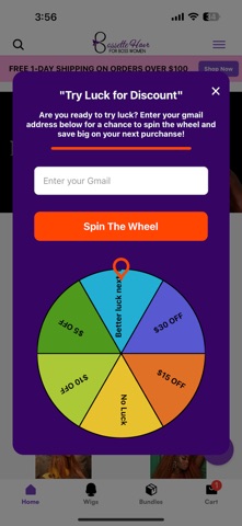 Bossette Hair iPhone screenshot