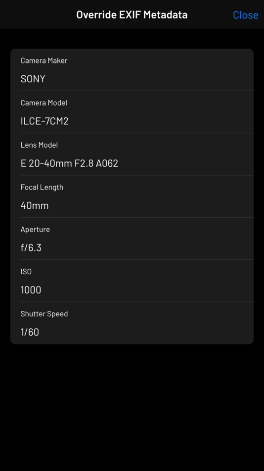 #2. EXIF Frame (iOS) 由: JEONGHYEON KIM