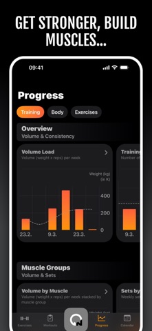 Gym Fitness & Workout Planner iPhone screenshot