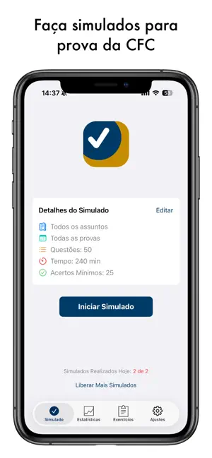 Simulado CFC - Prova Questões screenshot 1