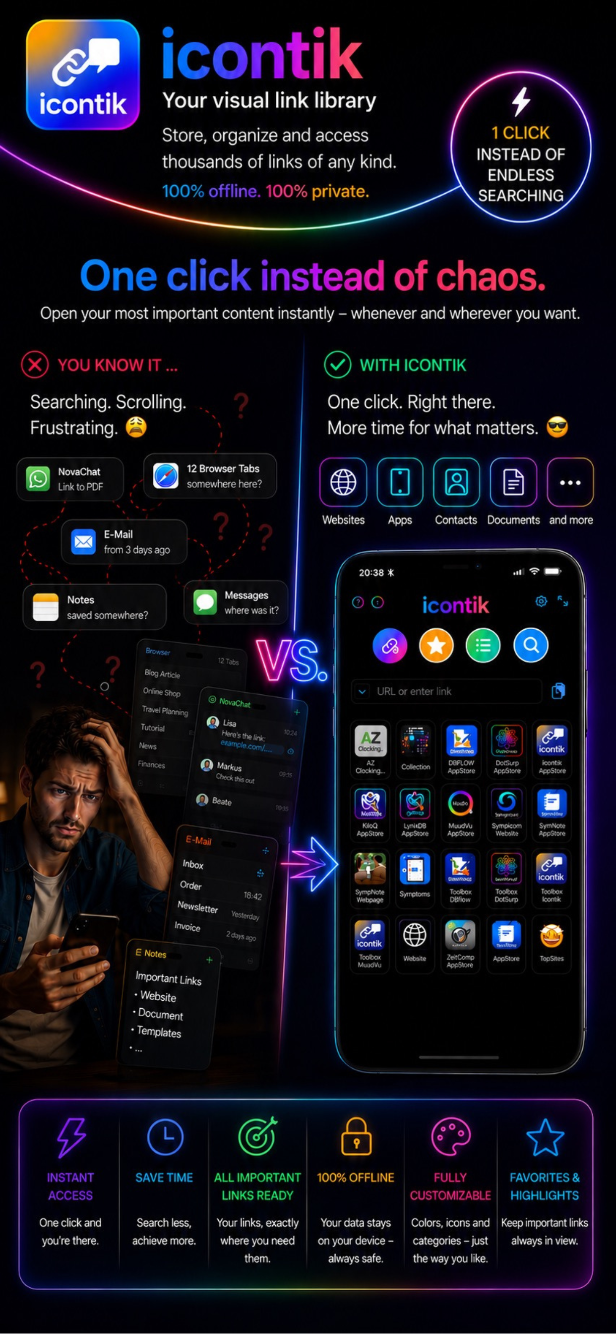Icontik - Link Organizer