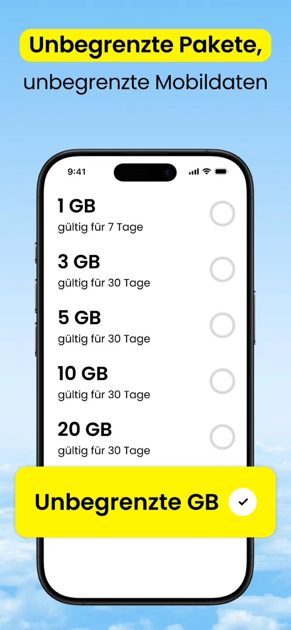 Saily: eSIM & Reise Internet, Screenshot 2
