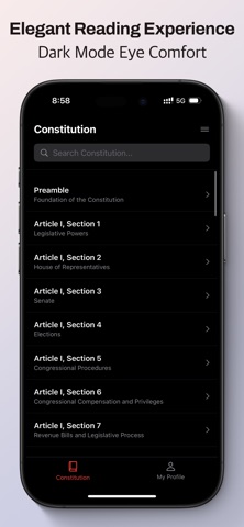 US Constitution Pro iPhone screenshot