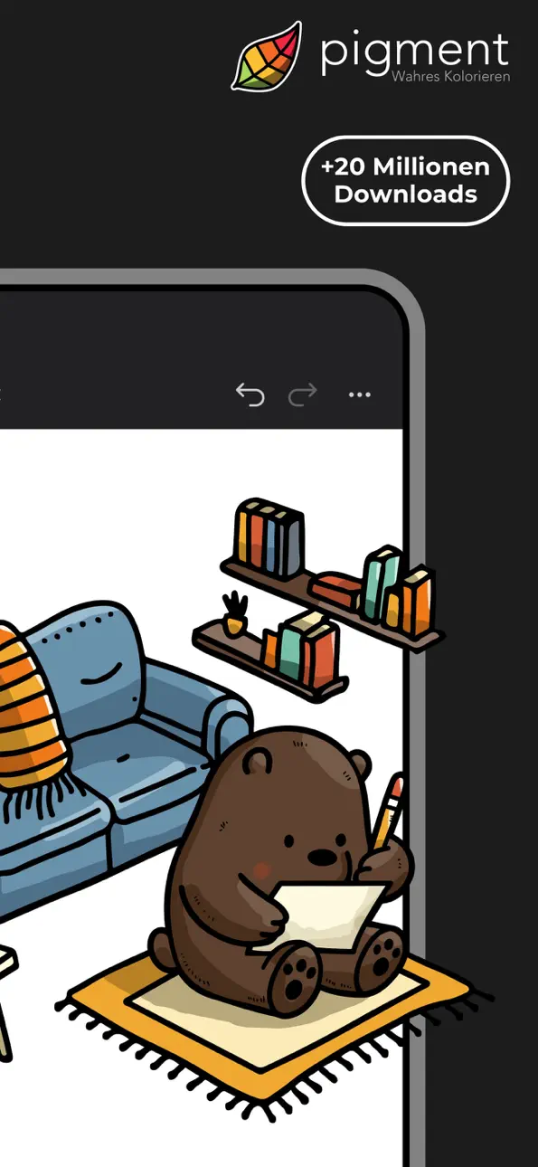 Adult Coloring Book - Pigment iOS Mod IPA screenshot 2 - iOS app interface