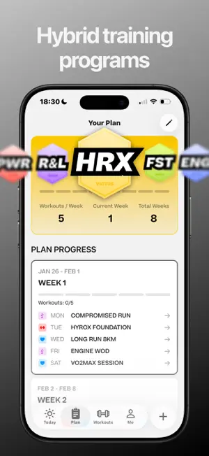 Victus: HYROX Training Plans screenshot 2