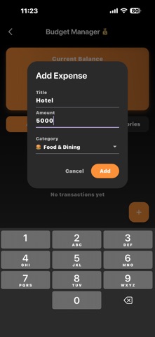 Shopping List & Budget Planner screenshot